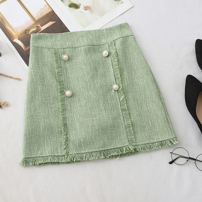 Fusta de dama eleganta cu perle in mai multe culori