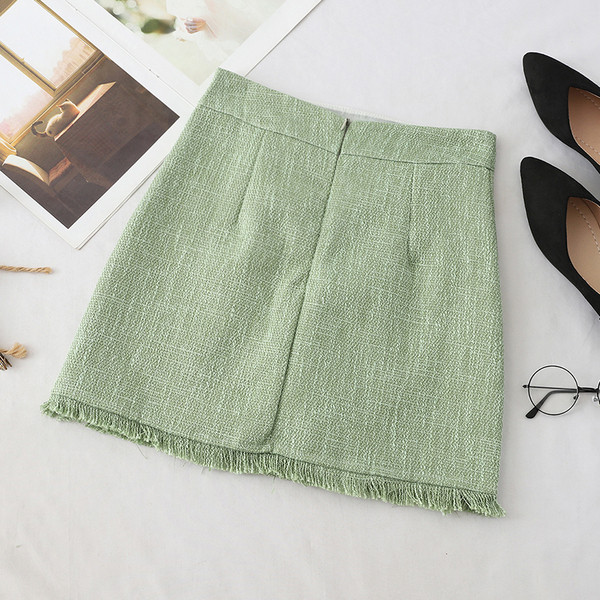 Fusta de dama eleganta cu perle in mai multe culori