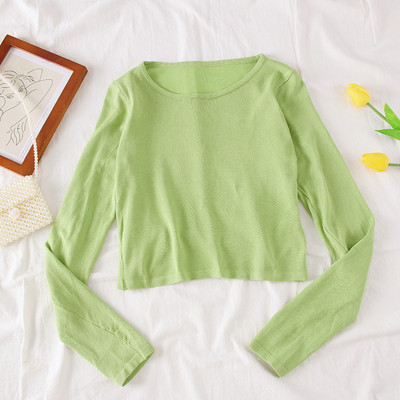 Bluza de dama model nou cu maneci lungi si decolteu O