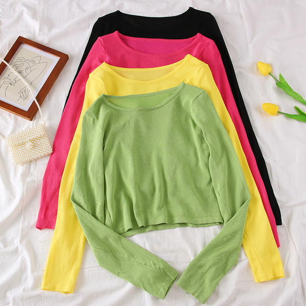 Bluza de dama model nou cu maneci lungi si decolteu O