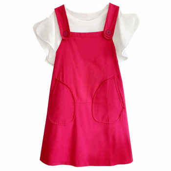 Rochie casual dama de culoare rosie - model croiat