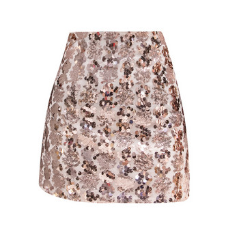 Fusta de dama moderna in doua culori cu paiete