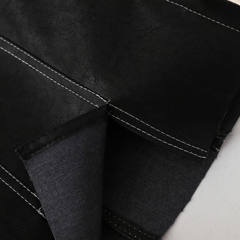 Fusta de dama moderna cu cravate in negru