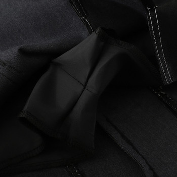 Fusta de dama moderna cu cravate in negru