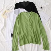 Vesta de dama model nou cu decolteu in V - mai multe culori