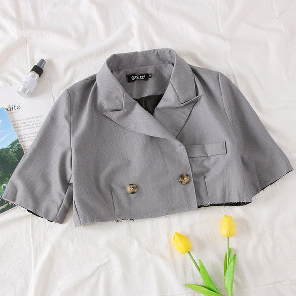 Geaca de dama stil nou model - alb si gri