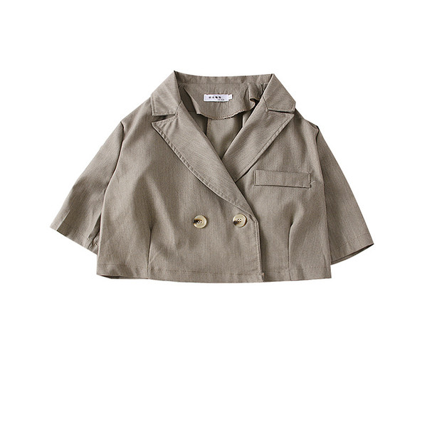 Geaca de dama moderna cu nasturi - doua culori