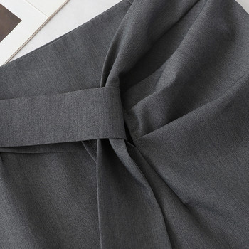 Fusta scurta de dama in negru si gri