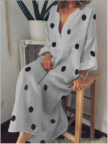 Rochie casual dama model lat cu maneci 3/4 in mai multe culori