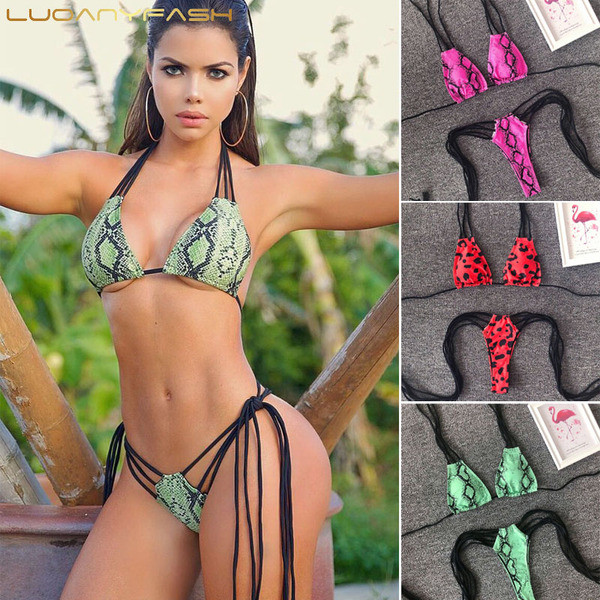 HIT Kétrészes fürdőruha különböző mintákkal, hosszú nyakkendővel