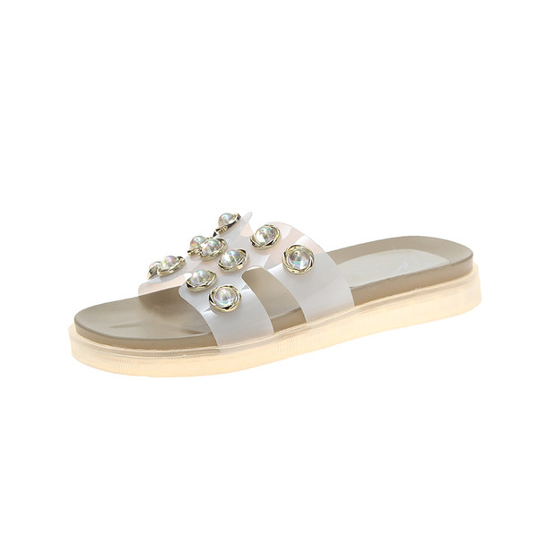 Papuci de dama eleganti cu perle in mai multe culori