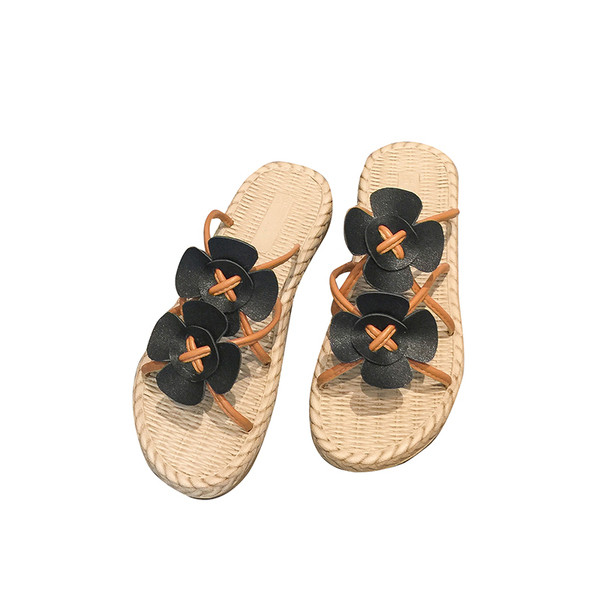 Modern női papucs 3D elemekkel több színben