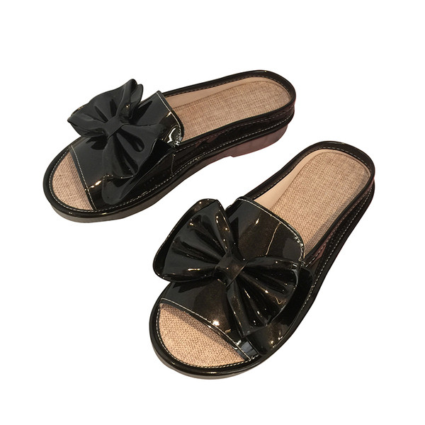 Női modern papucs szalaggal több színben