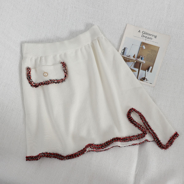 Set elegant pentru femei din două părți în alb și negru