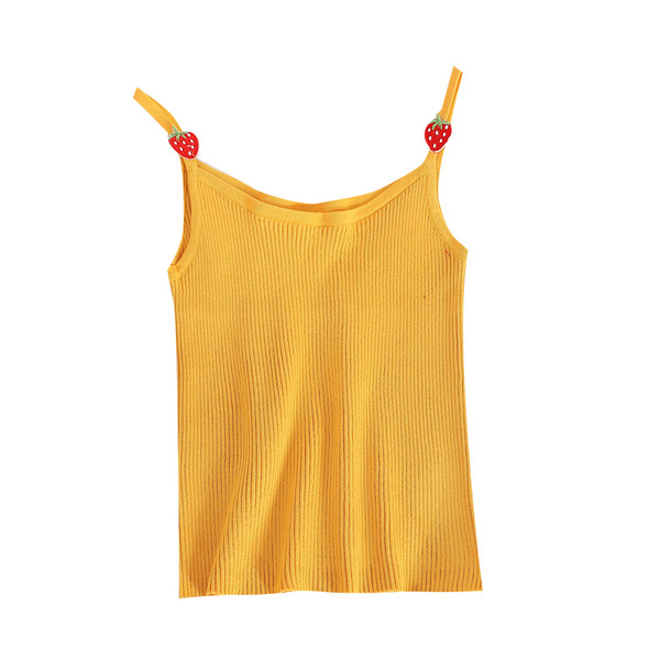 Vékony pántokkal, több színben díszített női lezser felső