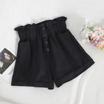 Ежедневни дамски къси панталони с висока талия в пет цвята