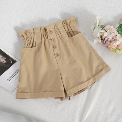 Ежедневни дамски къси панталони с висока талия в пет цвята