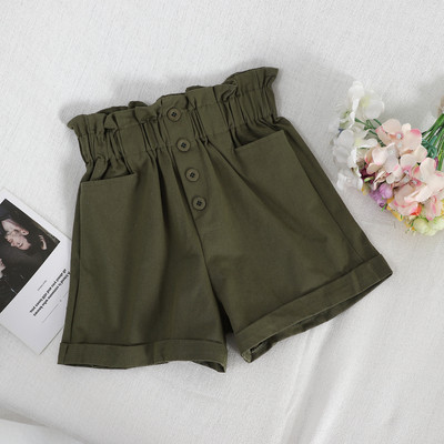 Ежедневни дамски къси панталони с висока талия в пет цвята