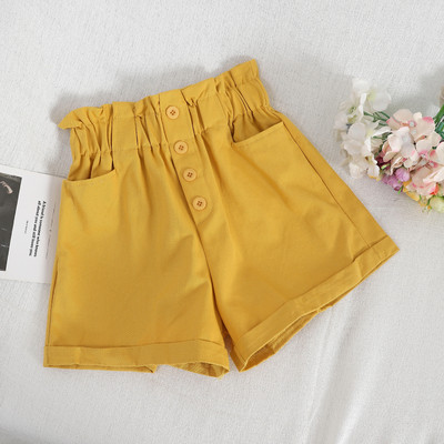 Ежедневни дамски къси панталони с висока талия в пет цвята