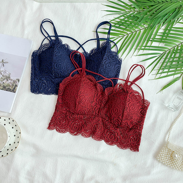 Női csipke melltartó négy színben