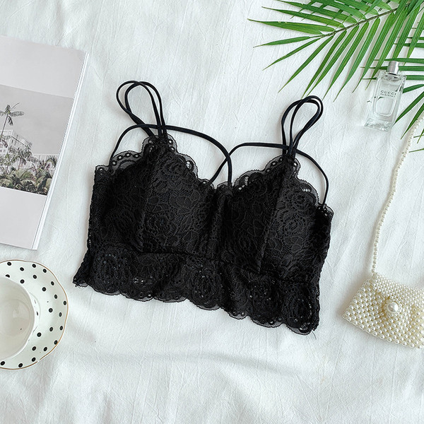 Női csipke melltartó négy színben