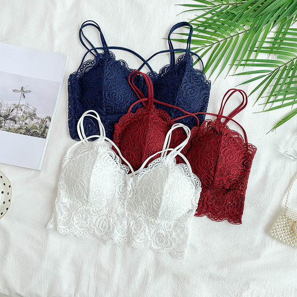 Női csipke melltartó négy színben