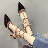 Pantofi de dama extravaganti cu toc inalt in mai multe culori - model ascutit