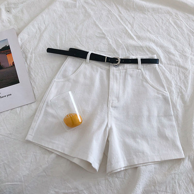 Pantaloni scurți casual cu talie înaltă în mai multe culori