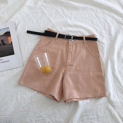 Pantaloni scurți casual cu talie înaltă în mai multe culori