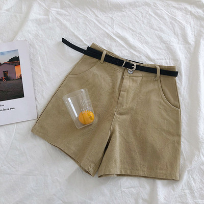 Pantaloni scurți casual cu talie înaltă în mai multe culori