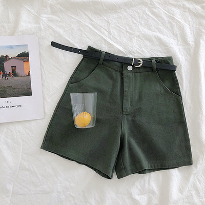 Pantaloni scurți casual cu talie înaltă în mai multe culori