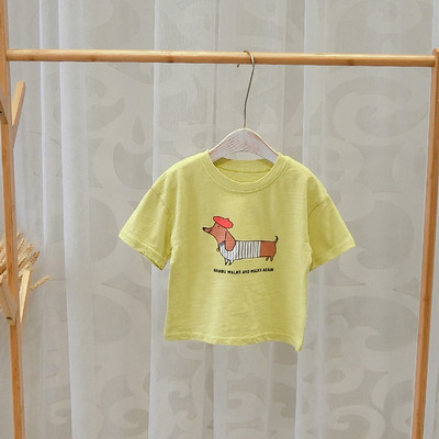 Modern gyerek póló fiúknak két színben rátéttel