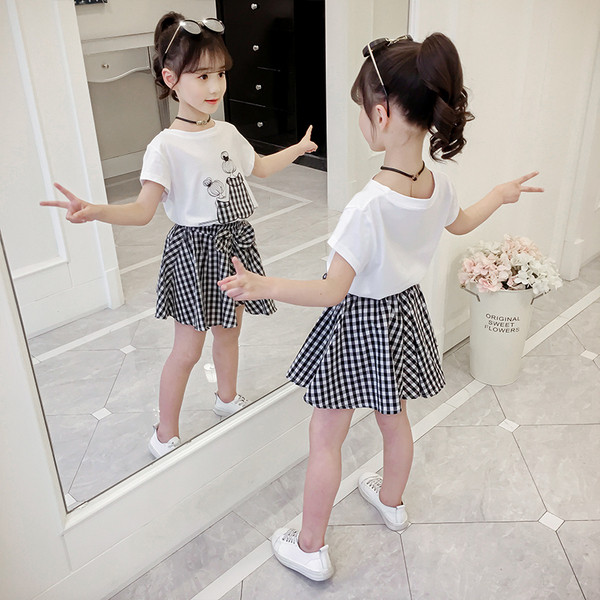 Set modern pentru copii pentru fete în roz și alb