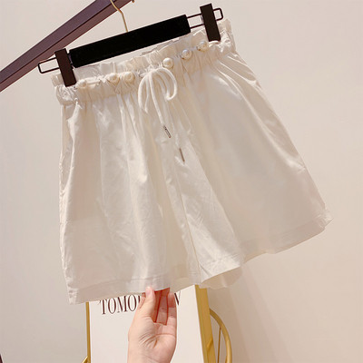 Modern női rövidnadrág gyöngy díszítéssel