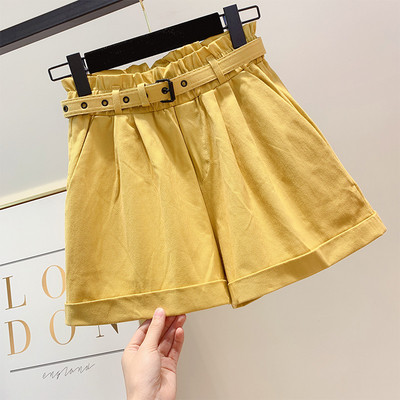 Női magas derekú rövidnadrág övvel több színben