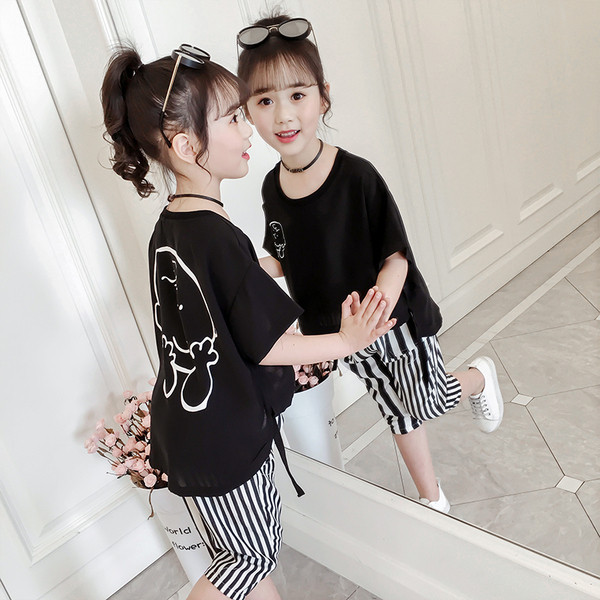 Új modell gyerek szett lány nadrághoz és blúzhoz