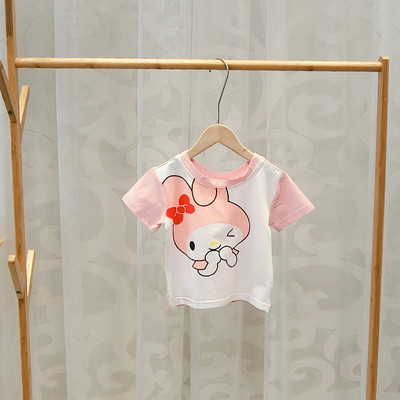 Gyermek póló fiúknak és lányoknak két színben, rátéttel