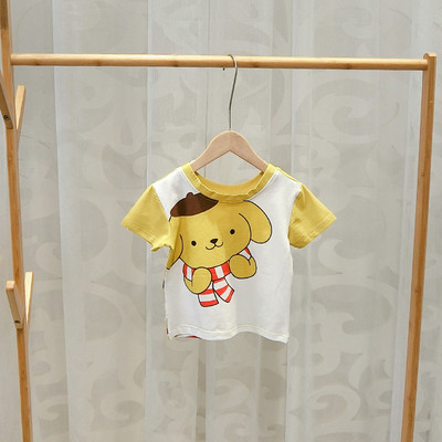 Gyermek póló fiúknak és lányoknak két színben, rátéttel