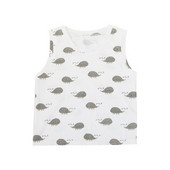 Gyerek felső fiúknak O-nyakkivágással és rátéttel