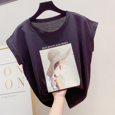 Μοντέρνα γυναικεία μπλούζα με κοντό μανίκι σε διάφορα χρώματα