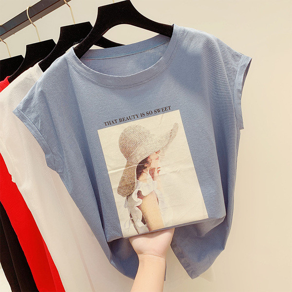 Μοντέρνα γυναικεία μπλούζα με κοντό μανίκι σε διάφορα χρώματα