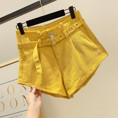 Női rövidnadrág több színben és övvel