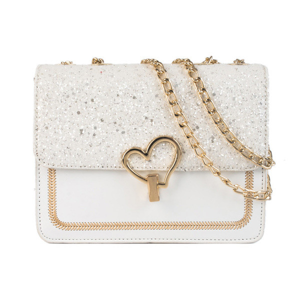 Geanta mica de dama cu maner lung si decor metalic in mai multe culori