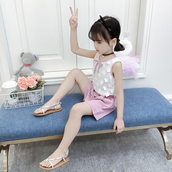 Set copii pentru fete cu panglica in doua culori