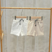 Pantaloni scurți pentru băieți în două culori cu cravate