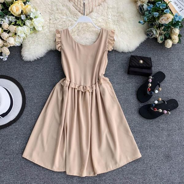 Rochie casual de dama cu maneci scurte in diferite culori