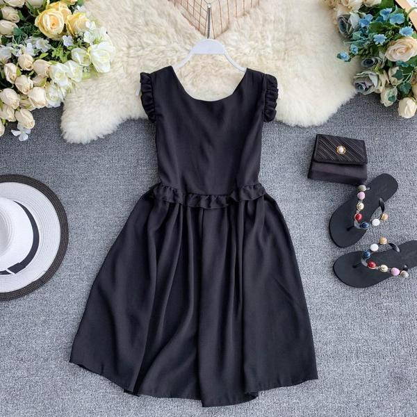 Rochie casual de dama cu maneci scurte in diferite culori