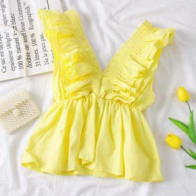 Стилен дамски потник с V-образно деколте 