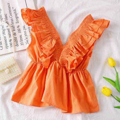 Стилен дамски потник с V-образно деколте 