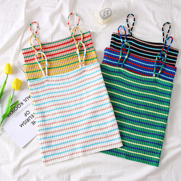 Csíkos női felső több színben